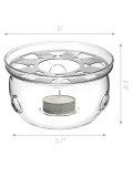 Đế nến thuỷ tinh giữ nhiệt Zeno DC13