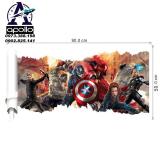 DECAL DÁN TƯỜNG 3D BIỆT ĐỘI AVENGERS – MARVEL