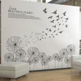 Decal dán tường - BEAUTIFUL-FLIGHT-JM7317-flowerdecal