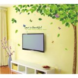 Decal dán tường cây xanh mát Sticker Tranh Dán Tường- HPMLA6026