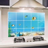 Decal giấy dán tường Dán Bếp Sticker Tranh Dán Tường - Đại dương xanh, decal dán tường bếp