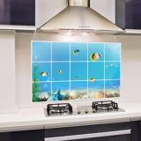 Combo 02 Decal dán tường Dán Bếp - Đại dương xanh