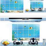 Combo 02 Decal dán tường Dán Bếp - Đại dương xanh