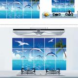 Combo 02 Decal dán tường Dán Bếp - Cá heo