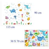 Decal dán tường Sticker Tranh Dán Tường - Động vật biển -XL7206-kiddecals