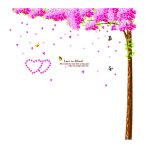 Decal dán tường giàn cây đào Binbin PK02