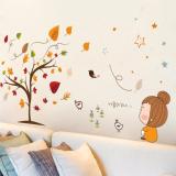 Decal dán tường hình lá phong cho bé XL7202