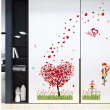 Decal dán tường LOVING TREE Sticker Tranh Dán Tường - Decal dán tường cây xanh ,Decal dán tường hoa lá