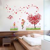 Decal dán tường LOVING TREE Sticker Tranh Dán Tường - Decal dán tường cây xanh ,Decal dán tường hoa lá