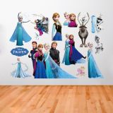 Decal dán tường nhân vật hoạt hình ELSA HPM1431 Sticker Tranh Dán Tường ,Decal dán tường anime