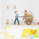 Decal dán tường tình yêu lãng mạn cho bé AY7094