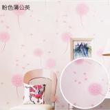 5m decal giấy dán tường hoa bồ công anh hồng khổ rộng 0.45m r