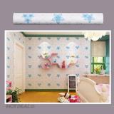 5m decal giấy dán tường hoa ly xanh khổ 0.45m r