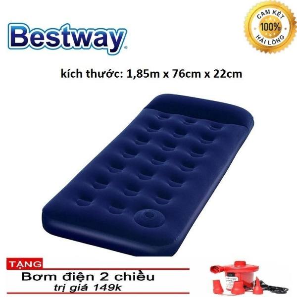 Đêm/ Nệm bơm hơi Bestway 6700 cho bé- Size: 1,85m x 76cm x 22cm kèm bơm hơi.