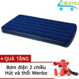 Đệm bơm hơi Intex 68757 kèm bơm điện (99x191x22cm)