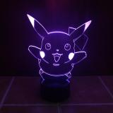 đèn 3D trang trí VINIK - PIKACHU - đèn LED chiếu 7 màu