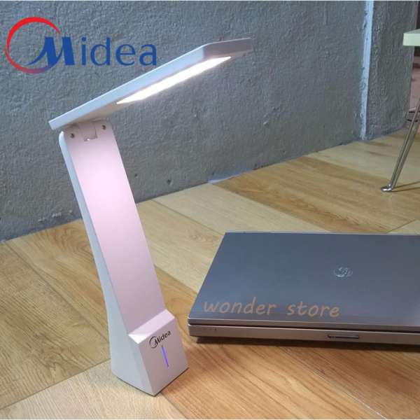 Đèn bàn led Midea (Trắng - Đen) đèn bàn học làm việc