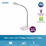 Đèn bàn LED Philips PACKET 71566 (Trắng)