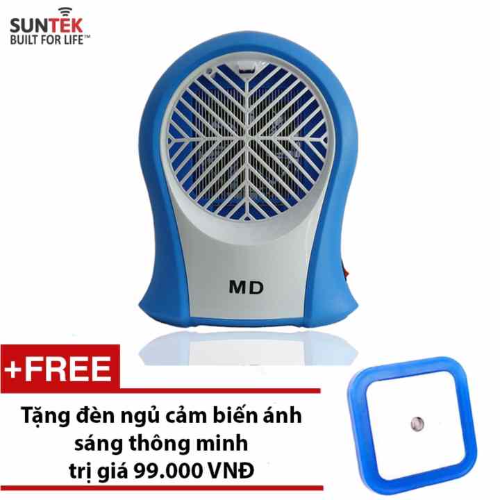 Đèn bắt muỗi và côn trùng SUNTEK MD (Xanh) + Tặng đèn ngủ cảm biến ánh sáng thông minh