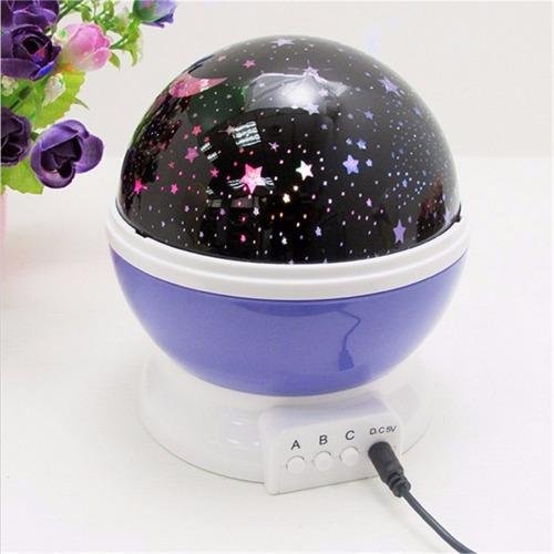 Đèn chiếu sao bầu trời xoay 360 độ (Tím) (Violet)