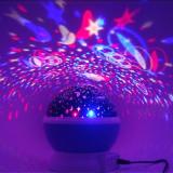 Đèn chiếu sao bầu trời xoay 360 độ (Tím) (Violet)