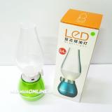 Đèn Dầu Led Cảm Ứng Thổi Bật Tắt Sạc Điện