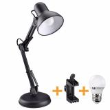 Đèn để bàn học tập, làm việc (có chân kẹp bàn) Pixar MT-322 + Tặng 1 bóng LED 7W