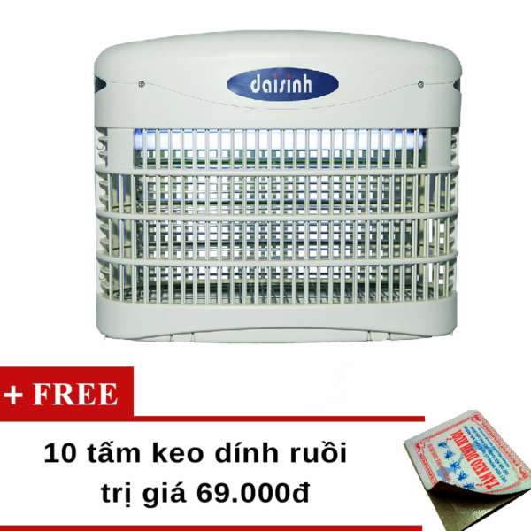 Đèn diệt côn trùng Đại Sinh DS-D82 (Xám) tặng kèm 10 tấm keo dính ruồi trị giá 69000đ