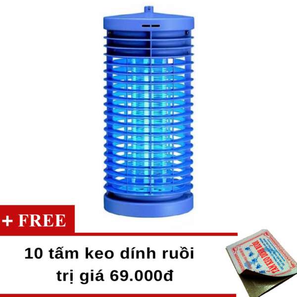 Đèn diệt côn trùng DS-D6 (Xanh) + Tặng 10 miếng keo dính ruồi Việt Nam