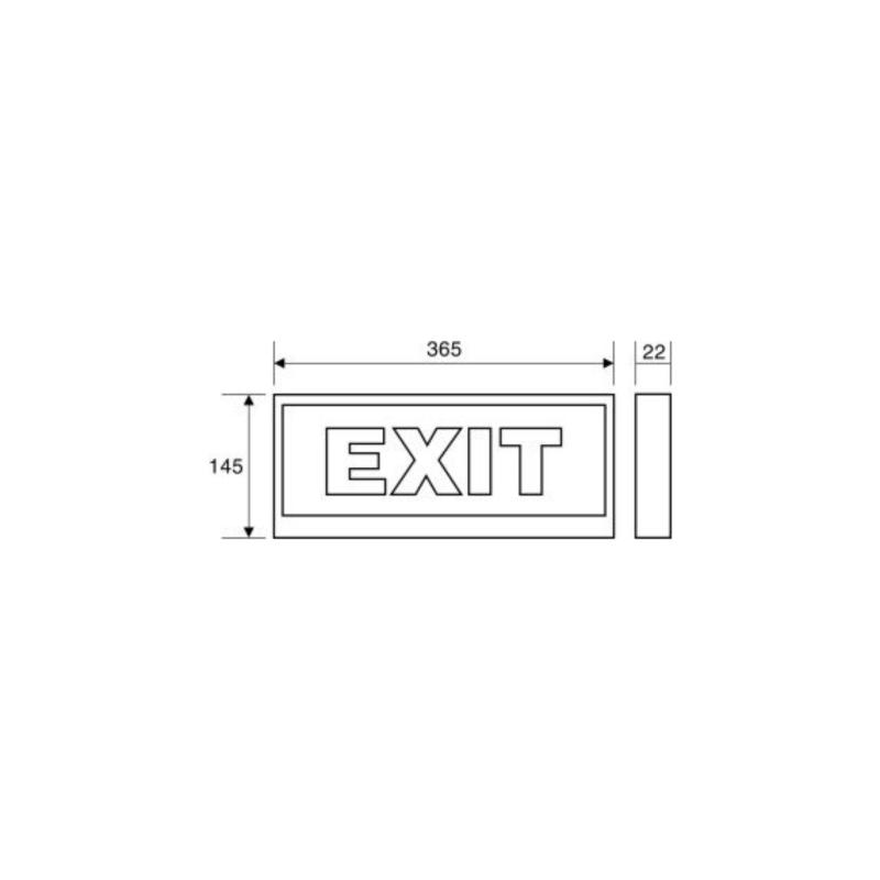 Bảng giá ĐÈN EXIT 2 MẶT TREO TRẦN