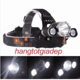 Đèn gắn trán kiểu thợ mỏ 3 bóng LED RJ-3000 siêu sáng