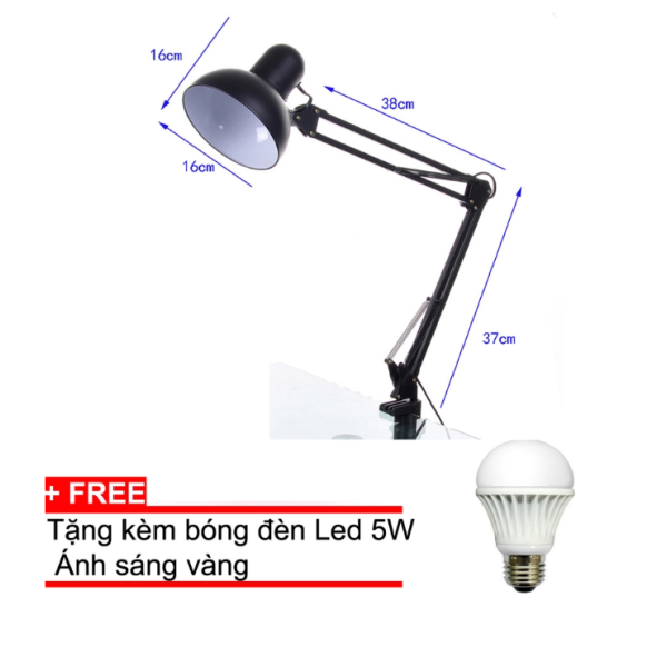 Đèn học sinh bảo vệ mắt - thị lực handlled01 + Tặng 1 bóng LED 5w ánh sáng vàng