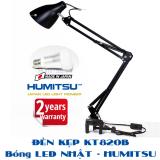 Đèn kẹp bàn Pixar - bóng LED HUMITSU Nhật Bản - DTKT820B-H5W - Đen, Trắng