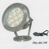 Đèn led âm nước HB 12W vàng