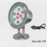 Đèn led âm nước HB 9W Biến đổi 3 Màu