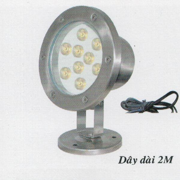 Đèn led âm nước HB 9W vàng