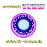 Đèn LED âm trần 3 chế độ 6W ( 3W viền hồng )