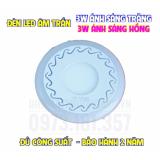 Đèn LED âm trần 3 chế độ 6W ( 3W viền hồng )