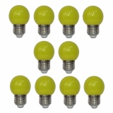 Bộ 10 đèn led búp chanh 3w màu vàng