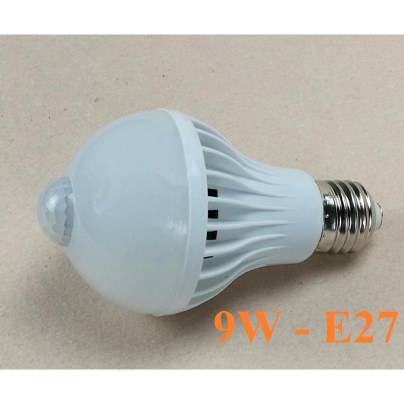 Đèn LED cảm ứng hồng ngoại 9W Trắng- LED SHOP