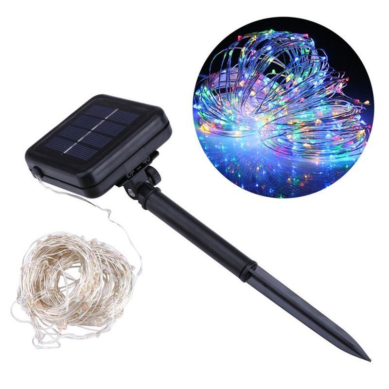 Đèn led dây trang trí năng lượng mặt trời dài 10 mét MTD24