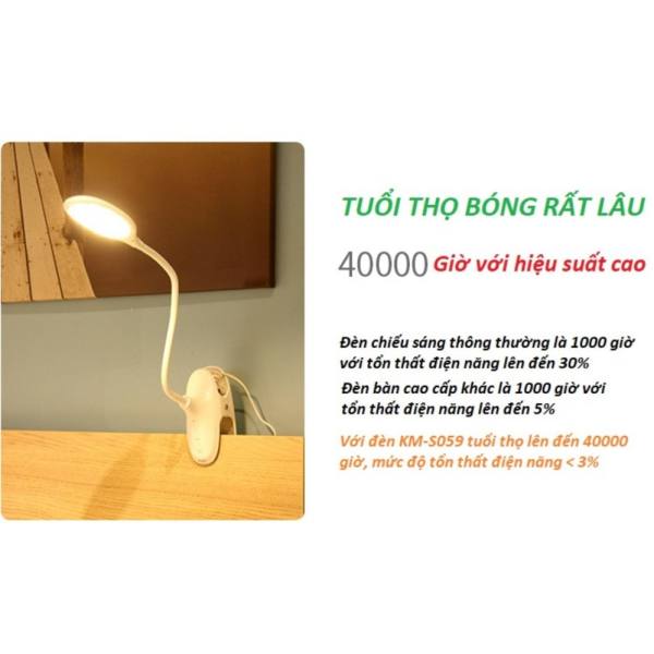 Den led de ban hoc - Đèn kẹp bàn S059 giá rẻ-Bảo hành 12 tháng