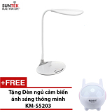 Đèn LED để bàn thông minh SUNTEK KM-S055 + Tặng kèm Đèn ngủ cảm biến ánh sáng KM-S5203 trị giá 99.000đ