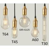 Đèn led Edison A60 4w trang trí nghệ thuật