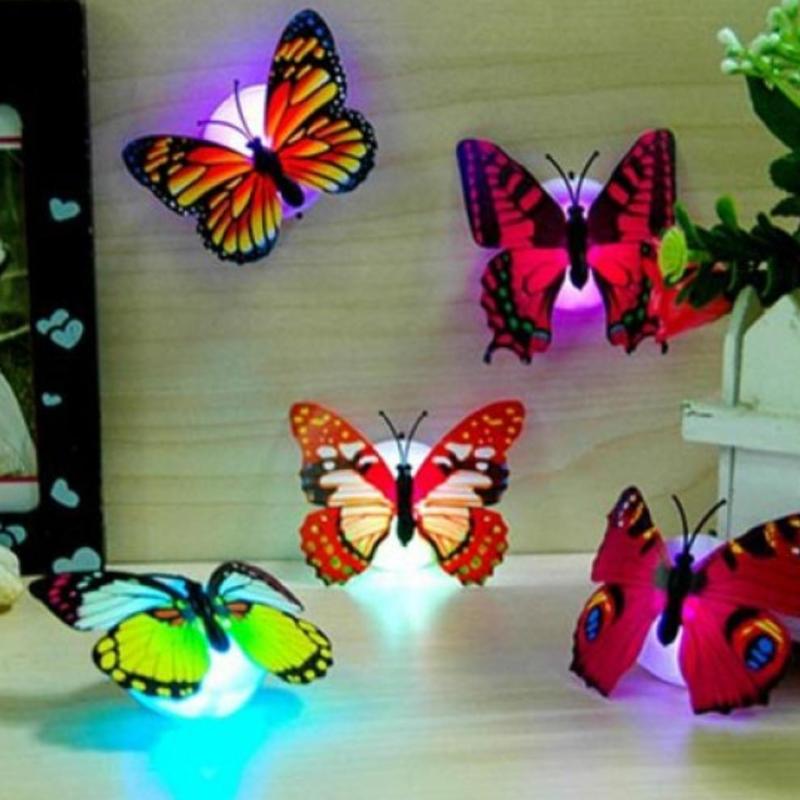 Bảng giá Đèn led hình con bướm dán tường - Bộ 5 con