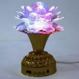 [HCM]Đèn Led Hoa Sen 7 Màu Xoay 360 Độ (Có Đế Cao)