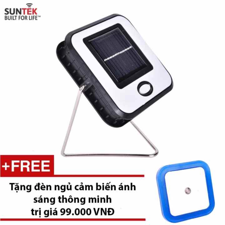Đèn LED năng lượng mặt trời 2 trong 1 SUNTEK RY - T913(Trắng) + Tặng kèm Đèn ngủ cảm biến ánh sáng trị giá 99.000đ