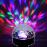 Đèn LED quả cầu xoay pha lê 7 màu