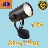 Đèn led rọi ngồi cob vỏ đen ánh sáng trắng 12w - md68