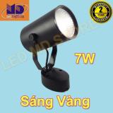 Đèn led rọi ngồi cob vỏ đen ánh sáng vàng 7w - md68